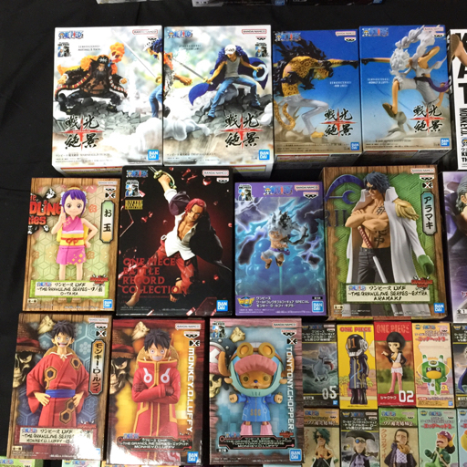 バンダイ ワンピース ルフィ 他 シャンクス ボアハンコック アラマキ ヤマト ロブルッチ 等 フィギュア まとめセット3